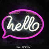 Hello Led Neon Light - ThePeppyStore