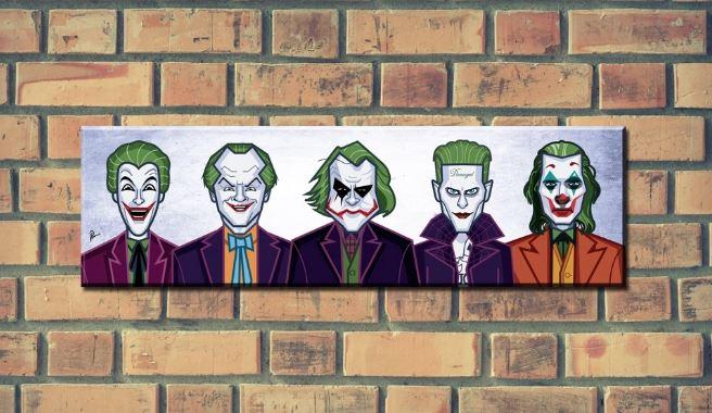 Joker Evolution Of The Clown Wall Art - ThePeppyStore