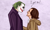 Joker Meets Joker Wall Art - ThePeppyStore