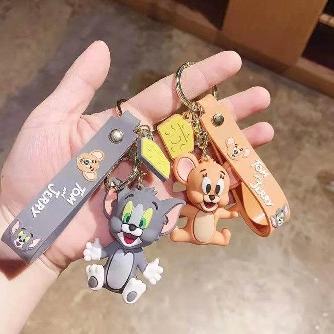 TOM AND JERRY KEYCHAIN + Bag charm + Strap ( Set of 2) - ThePeppyStore