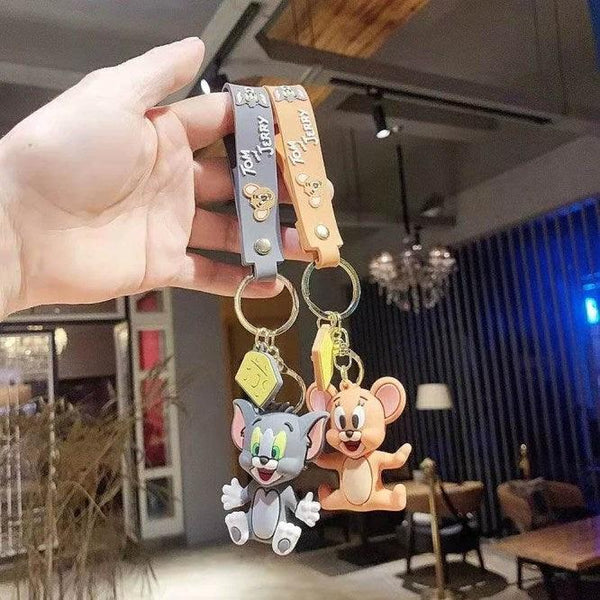 TOM AND JERRY KEYCHAIN + Bag charm + Strap ( Set of 2) - ThePeppyStore