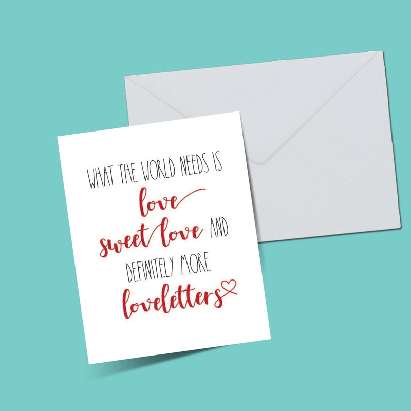 Loveletters card - ThePeppyStore