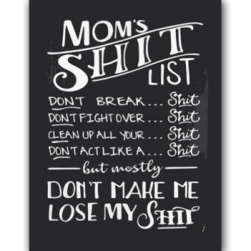 Shit List Magnet - ThePeppyStore