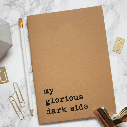 My Glorious Dark Side Kraft Notebook - ThePeppyStore
