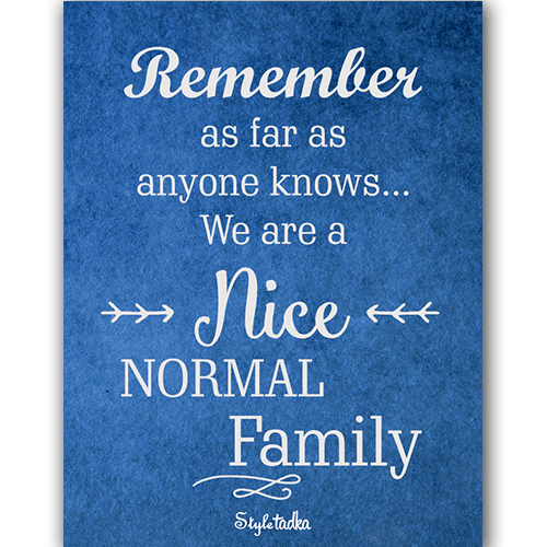 Nice Normal Family Magnet - ThePeppyStore