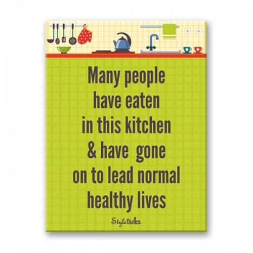 Normal Healthy Lives Fridge Magnet - ThePeppyStore