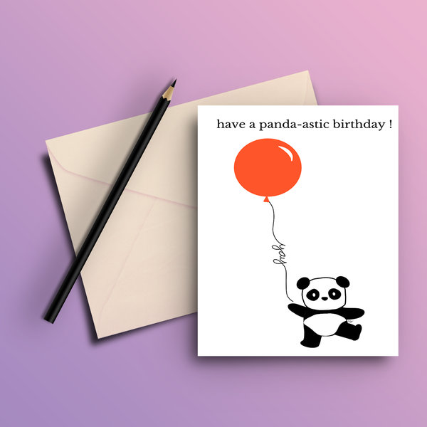 Have a PANDA-stic Birthday Card - ThePeppyStore