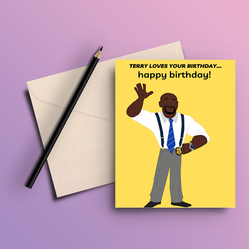 Terry Loves Your Birthday - The Big Bang Theory Card - ThePeppyStore