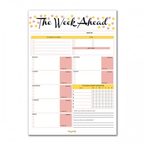 The Week Ahead Weekly Planner Memo Pads - ThePeppyStore