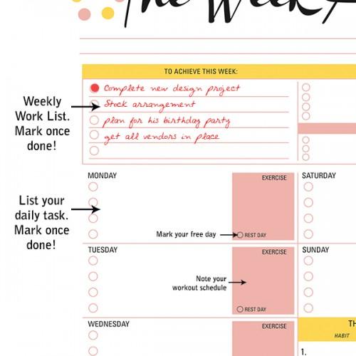 The Week Ahead Weekly Planner Memo Pads - ThePeppyStore