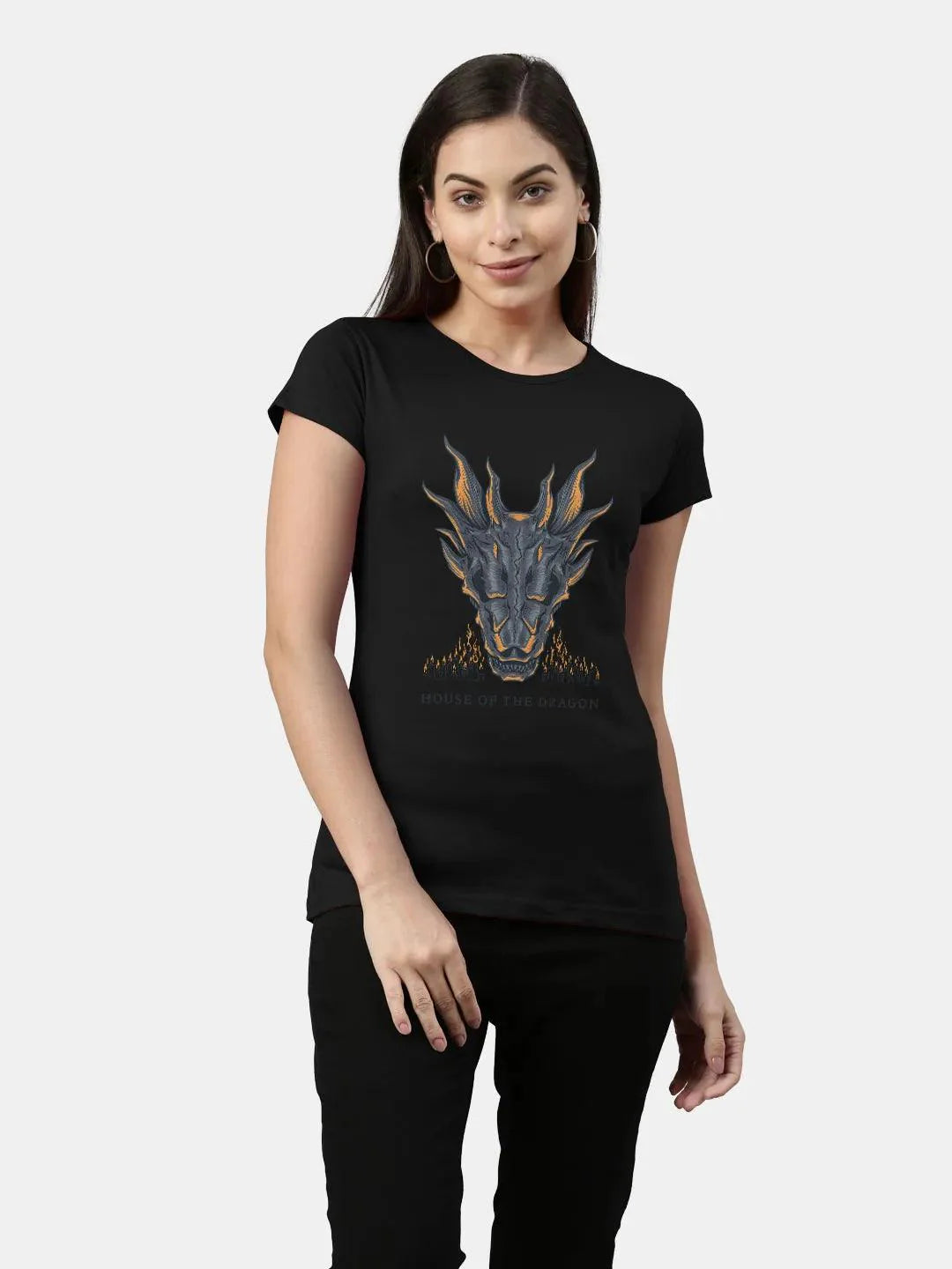 House Of The Dragon Balerion Candle Altar Rose Womens T-shirt (Select From Drop Down Menu) - ThePeppyStore