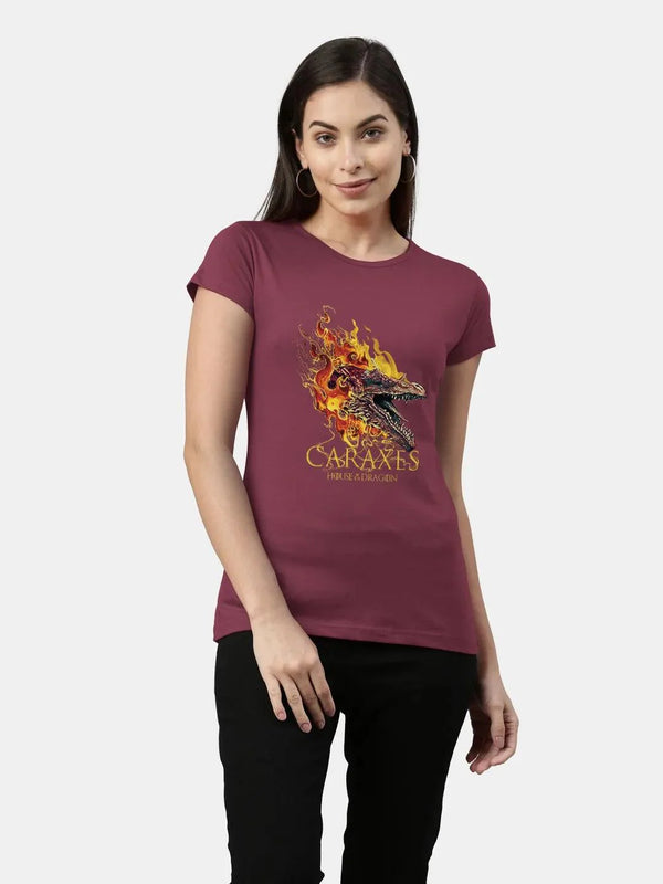 House Of The Dragon Caraxes Womens T-shirt (Select From Drop Down Menu) - ThePeppyStore