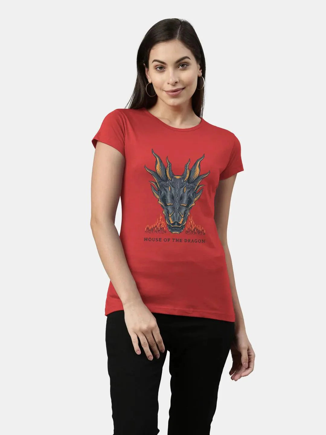 House Of The Dragon Balerion Candle Altar Rose Womens T-shirt (Select From Drop Down Menu) - ThePeppyStore