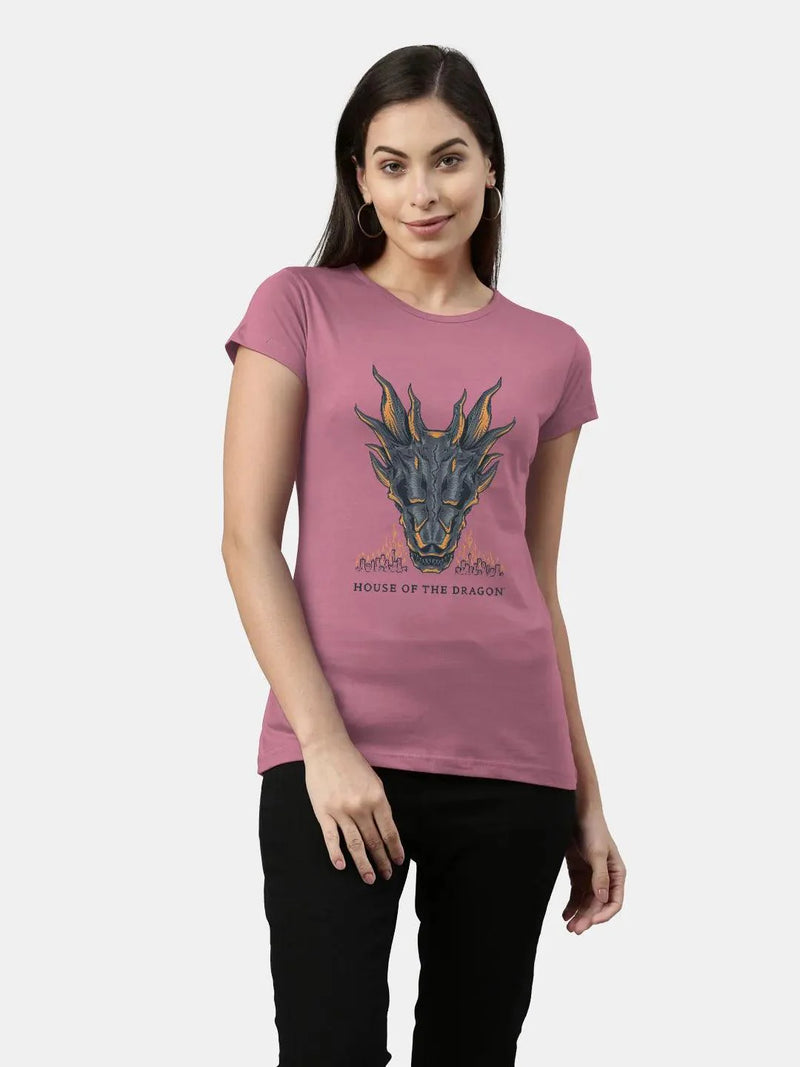 House Of The Dragon Balerion Candle Altar Rose Womens T-shirt (Select From Drop Down Menu) - ThePeppyStore