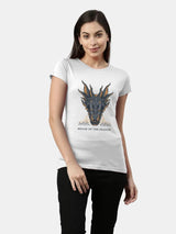 House Of The Dragon Balerion Candle Altar Rose Womens T-shirt (Select From Drop Down Menu) - ThePeppyStore