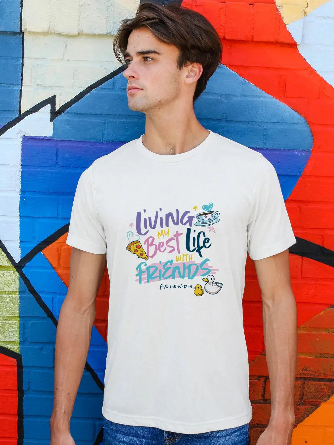 Best Life With Friends Mens Tshirt (Select From Drop Down Menu) - ThePeppyStore